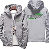 wasserdichte Regenjacke für Herren - FENDT 3D-Druck Kapuzen-Sweatshirt Leichter atmungsaktiver Regenmantel Pullover zum Wandern Reisegeschenk