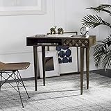 Safavieh Home Office Zinnia Modern Walnut Brown 1-drawer Desk