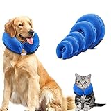 XLSFPY Hundekegel, aufblasbares Hundehalsband für Haustier-Operationen, Kegel-Halsband verhindert, dass Hunde und Katzen beißen und kratzen, verstellbares E-Halsband mit 5 Größen, XS, b