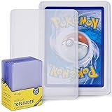 blaash® Regular Toploader | 25 Premium Schutzhüllen | 3'x4' | Transparente Kartenhüllen für alle gängigen Spiel- und Sammelkarten wie Pokémon, YuGiOh, MTG, Match Attax | Ex