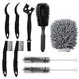 QKURT 9pcs Fahrradreinigungs Kits, Fahrrad Clean Brush Kit für Fahrradreisekette Sprocket Corner Fit für M