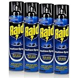 4x Raid Insekten-Spray 400 ml - Wirk