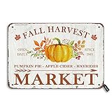 Herbsterntemarkt Kürbispie Apfelwein-Hayrides Retro-Look 20,3 x 30,5 cm Eisendekoration Poster Schild für Zuhause, Küche, Bauernhaus, Garten, lustige Wanddek