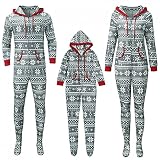 Weihnachtsschlafanzüge Familie, Winter Warm Schlafanzug Damen Herren Jungen Mädchen,Ugly Christmas Pyjama Kostüm Hausanzug Nachthemd Weihnachtspyjama Weihnachtspulli W