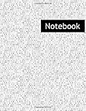 Binary Matrix Computer Data Code : College Ruled Notebook & 2020 Planner: Lined notebook Gift, 120 Pages, 8.5x11, Soft Cover, Matte F