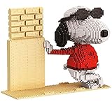 QSSQ 2380Pcs + Micro-Bausteine ​​Cartoon-Hund-Modell 3D-Hund Anime Figures Modell Mini Bricks Spielzeug Für Kinder, Snoopy