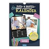 Trötsch Foto- und Bastelkalender A4 2022: selbstgestalten basteln schenken kreativ sein (Geschenkkalender)