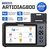 TOPDON obd2 Diagnosegerät ArtiDiag800, OBD2-Scanner mit AutoVIN, 15 Wartungsservice, Öl-Reset, ABS-Entlüftung, Injektor-Codierung, Drosselklappenanpassung, alle Systemdiagnose für 72+ Mark