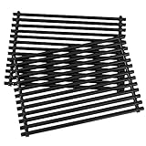 BBQ-Toro Grillrost porzellanemailliert (2 Stück) | 44 x 30 cm | Robustes Strebengitter | Passend zu vielen Weber Spirit und Genesis Gasgrill M