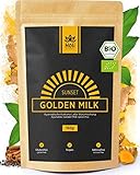 Holi Natural®️ Golden Milk Sunset | BIO Kurkuma Latte Mischung mit Ashwagandha | 150g | 30 Portionen | Hoher Curcumingehalt | Hohe Bioverfügbark