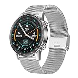 ZGZYL AK25 Damen Intelligente Uhr Bluetooth Anruf Musik-Player Mit Herzfrequenz Und Blutdrucküberwachung Uhr Fitness Tracker Pedometer Sportuhr,F