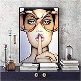 Leinwand Drucken Mode Mädchen Portrait Gemälde Modernen Familie Schlafzimmer Flur Dekoration Malerei Inkjet Wand Kunst Gemälde,Noframe,70x90