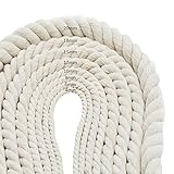 Garn Seil Baumwolle Baumwollseil Schnur Makramee Stricken geflochten für handgemachte DIY Handwerk Crafting Home Wandbehang Pflanze Kleiderbügel Kordelzug Vorhang gebunden S