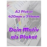 SHIRT-TO-GO Fotodruck PapierPlakat DIN A2 Poster Plakat 420mm x 594mm individuell mit deinem Motiv selbst g