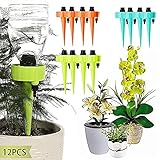 JINGYOUDAMAI 12PCS Automatische Bewässerung von Pflanzen - Blumen - Garten,TopfpflanzenGarten Pflanzen Blumen Bewässerungssystem,Wasserspender für Pflanzen,Einstellbar Bewässerungssy