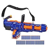 Nerf Elite Titan CS-50 Spielzeug Blaster – Vollautomatisch, 50-Dart Trommelmagazin, 50 Nerf Elite Darts, rotierender L