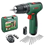 Bosch Home and Garden 06039D3171 Cordless Hammer Drill accessories, in carrying case Bosch Akku-Bohrhammer EasyImpact 1200 (2x Batterien, 12 Volt System, 19 Zubehörteile, im Transportkoffer)