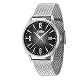 Sixties Rainbow Armbanduhr Unisex – Quarz Klassische Herrenuhr und Damenuhr analog und wasserdicht mit Edelstahlarmband Exklusiver 60er Jahre Stil für Modebew