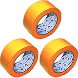 3x Rollen | 50mm x 50m | Goldband (soft) | Maler Abdeckband | kleb