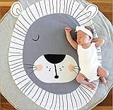 Queta Krabbeldecke Kuscheldecke aus Baumwolle Weiche Schlafteppich Cartoon Baby Spielmatte Spieldecke 90