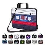 Funky Planet Laptop-Tasche/Umhängetasche, robust, für Apple MacBook Air Pro Dell Lenovo Samsung Asus Computer Tablet oder iPad Mehrfarbig 15' Canvas C