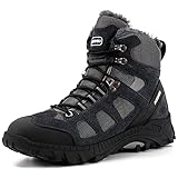 JACKSHIBO Wanderschuhe Herren Damen Trekkingschuhe Wanderstiefel Grau 36 EU