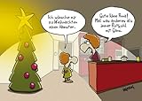Postkarte A6 +++ WEIHNACHTEN von modern times +++ ZU WEIHNACHTEN EINEN HAMSTER +++ KÖPENICKER CG © HILBRING, O