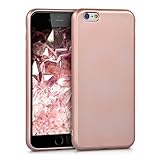 kwmobile Case kompatibel mit Apple iPhone 6 / 6S - Hülle Silikon metallisch schimmernd - Handyhülle Metallic Roseg