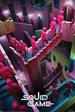 Squid Game - Crazy Stairs - Tv Serie Poster Plakat - Größe 61x91,5