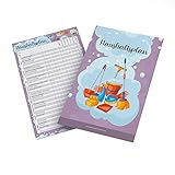 Haushaltsplan A4 | Familienwochenplan & Haushaltsorganizer im praktischen DIN A4 Format als Putzkalender/Putzplan für Familie Kinder/WG - 25 B