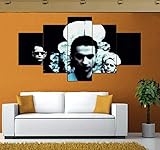 Airxcn 5-teilige Paneele Leinwand Wandkunst Depeche Mode Musik Groß 5 Stück Leinwand Wandkunst Moderne Dekoration Kunstwerk Home Wohnzimmer Birthday Geschenk