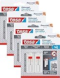 tesa Verstellbarer Klebenagel für Tapeten und Putz/Selbstklebender Nagel von tesa Powerstrips / 8 x 1 kg Halteleistung