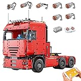 HOLYCOB Technology Truck Building Blocks, Technic Truck Model, Double Remote Control with Motors, Compatible with Lego Technic(19005)