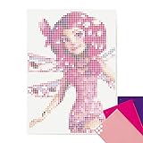 dot on art Mia and Me DIY Poster - 50 x 70 cm - Bastelset für Kinder und Erwachsene - Bilder mit Klebepunkten - Stickerset Mosaik Pixelart - Aufkleber Basteln Selbermachen DIY - Mia Fee E