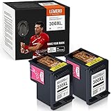 LEMERO SUPERX 300XL Wiederaufbereitet Kompatibel für HP 300 XL Tintenpatronen für HP Deskjet F4280 F4580 D1660 D2560 D2660 D5560 F4240 Envy 114 120 110 Photosmart C4780 C4680 D110a (2xSchwarz)