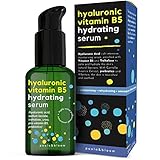 Hyaluron Serum Hochdosiert - 50 ml - Gesichtscreme Damen Reine Natürliche BIO Feuchtigkeitspflege Vitamin B5 Feuchtigkeitscreme Face Serum Gesicht Koreanische Kosmetik Skin Care Still Anti Aging C
