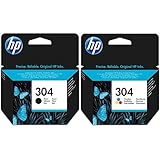 HP 304 Schwarz Original Ink Cartridge + 304 Dreifarbig Original Ink Cartridg