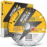 AMBOSS METAL SHOCK - Diamant Trennscheibe 125 x 1,8 x 22,23 mm - geeignet für Metall/Stahl/Inox - passend für Wink