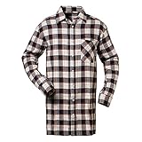 CRAFTLAND Flanellhemd Webflanell Extralang- Gr. 3XL, Marine/Hellblau/R