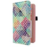 CoBak Scheckbuchhülle - Premium Leder Scheckbuchhalter Brieftasche mit RFID-Blockierfunktion für Damen und Herren, Diamant, D