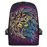 Schulranzen, abstraktes Gemälde, Löwen-Rucksack, Kinder-Büchertasche, für Grundschü