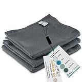 ELEXACLEAN Geschirrtücher Microfaser (3er Set, 68x42 cm, dunkel-grau/anthrazit) - OEKO-TEX® STANDARD 100 - Geschirrhandtücher, Handtücher Kü