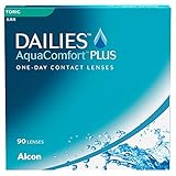 DAILIES AquaComfort Plus Toric 1-Tages-Kontaktlinsen, 90 Stück, BC 8.8 mm, DIA 14.4 mm, CYL -0.75, ACHSE 10, -0.5 Diop