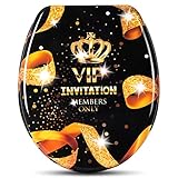 WOLTU #22 WC Deckel mit Absenkautomatik, Duroplast, Softclose Scharnier, Antibakteriell, Toilettendeckel, Klodeck