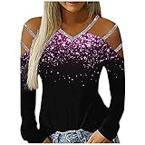 HHOP Sommer Oberteile Damen sexy Pullover Batik Damen Damen blusen Pulli dunkelgrau Damen rosa Longsleeve Damen Casual Damen jojolikes Pullover Damen Tops Damen Spitze Tunika Oberteile Damen W