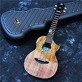 LSWL Ukulele MT60 mit Fall, Tenor Fest Koa Ukulelen, Massivholz-Ukulele (Size : 26 inches)