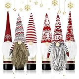 FHzytg 6 Stück Flaschen Deko Weihnachten, Deko Weihnachten Flaschen Weihnachten Weihnachts Flaschen Deko Weihnachten Deko für Flaschen, Tasche Flaschen Deko Weinflasche Deko W