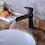 XYYXDD Wasserhahn, Wasserfall Wasserhahn Bronzehahn Unter Gegenbecken Heißer Und Kaltes Wasserhahnhahn Wasserhahn Waschbecken Wasserhahn Einzelner G