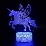3D Illusion Lampe Fee Illusion Lampe Mythisches Pferd Ziemlich cooles Spielzeug Geschenke Perfekte Geschenke Geburtstag