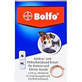 BOLFO Flohschutzband braun f.kleine Hunde/Katzen 1 S